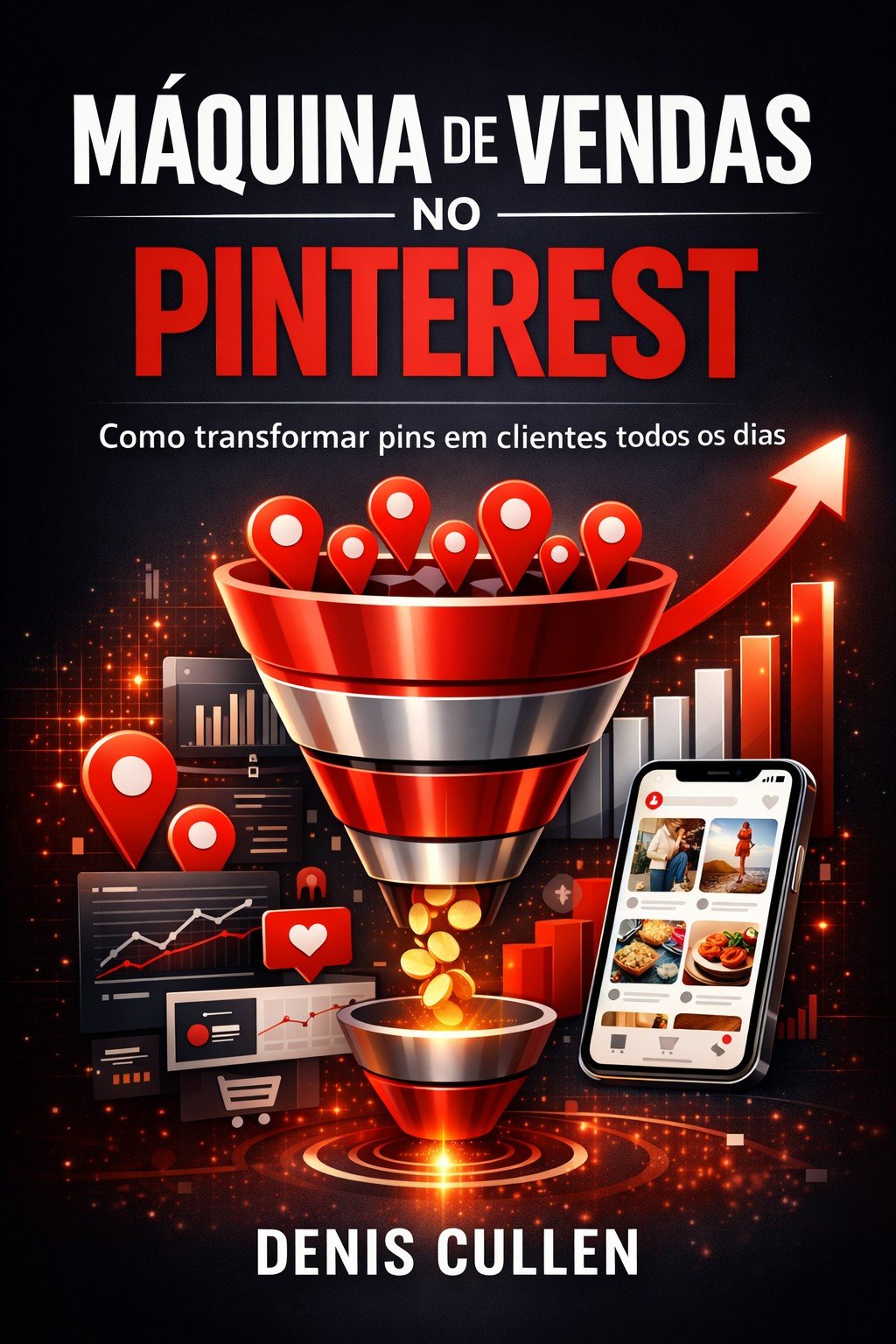 Capa do Ebook Máquina de Vendas no Pinterest